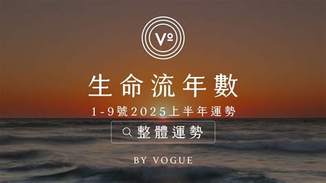 招好運|V生命靈數｜2025上半年【整體運勢】分析&生命流年數招好運指 